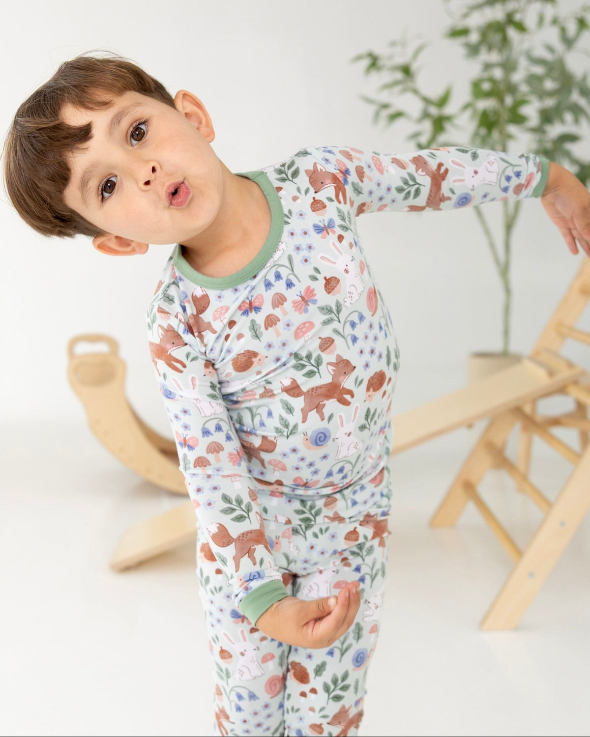 Classic Fit PJ Set - Forest Friends - Tencel Modal