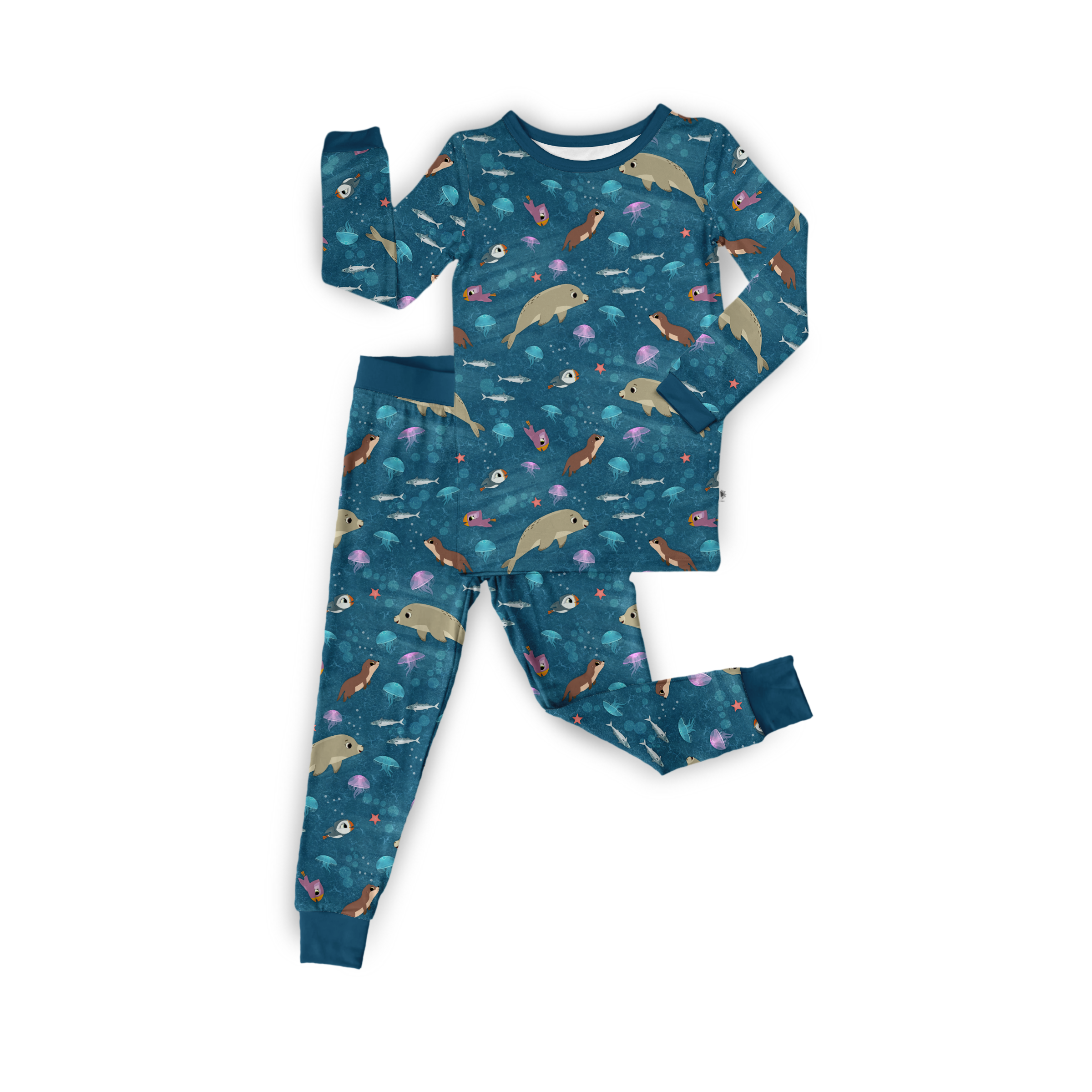 PREORDER - SHIPS DECEMBER - Classic PJ Set - Puffin Rock™ Silky's Sea Story - Tencel Modal
