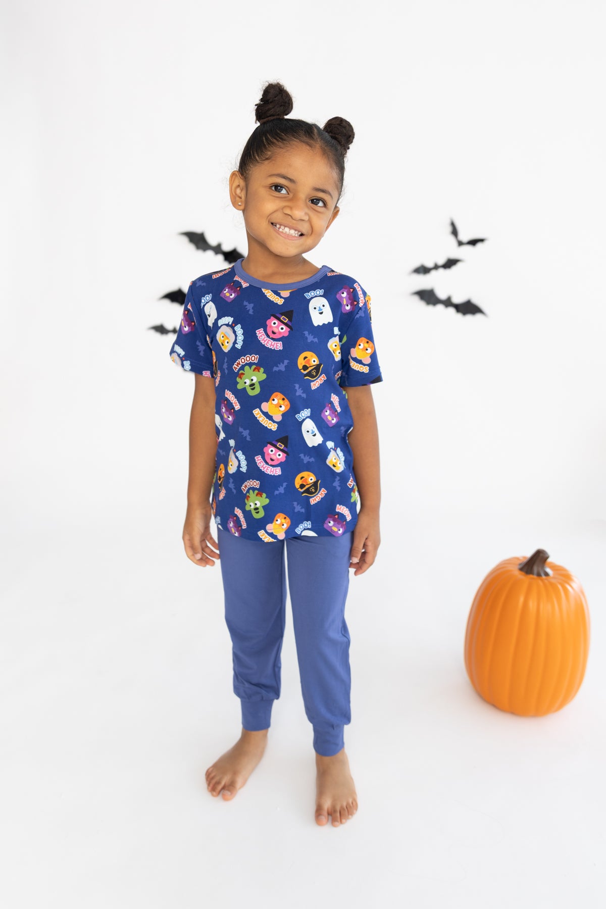 T-shirt + Jogger Set - Super Simple™ Knock Knock Trick or Treat - Tencel Modal