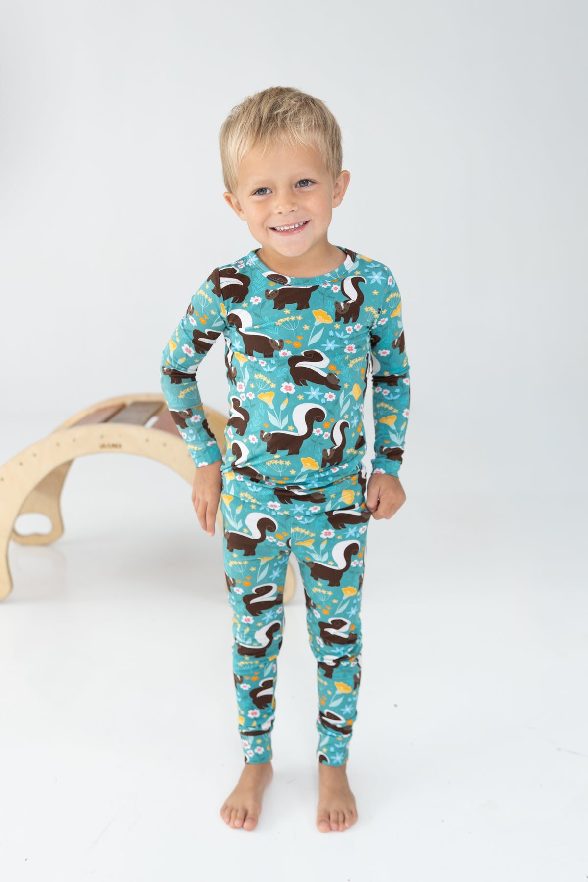 Classic PJ Set - Stinky Skunk - Tencel Modal