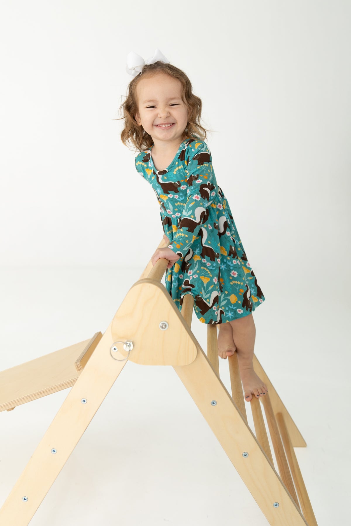 Long Sleeve Dress - Stinky Skunk - Tencel Modal