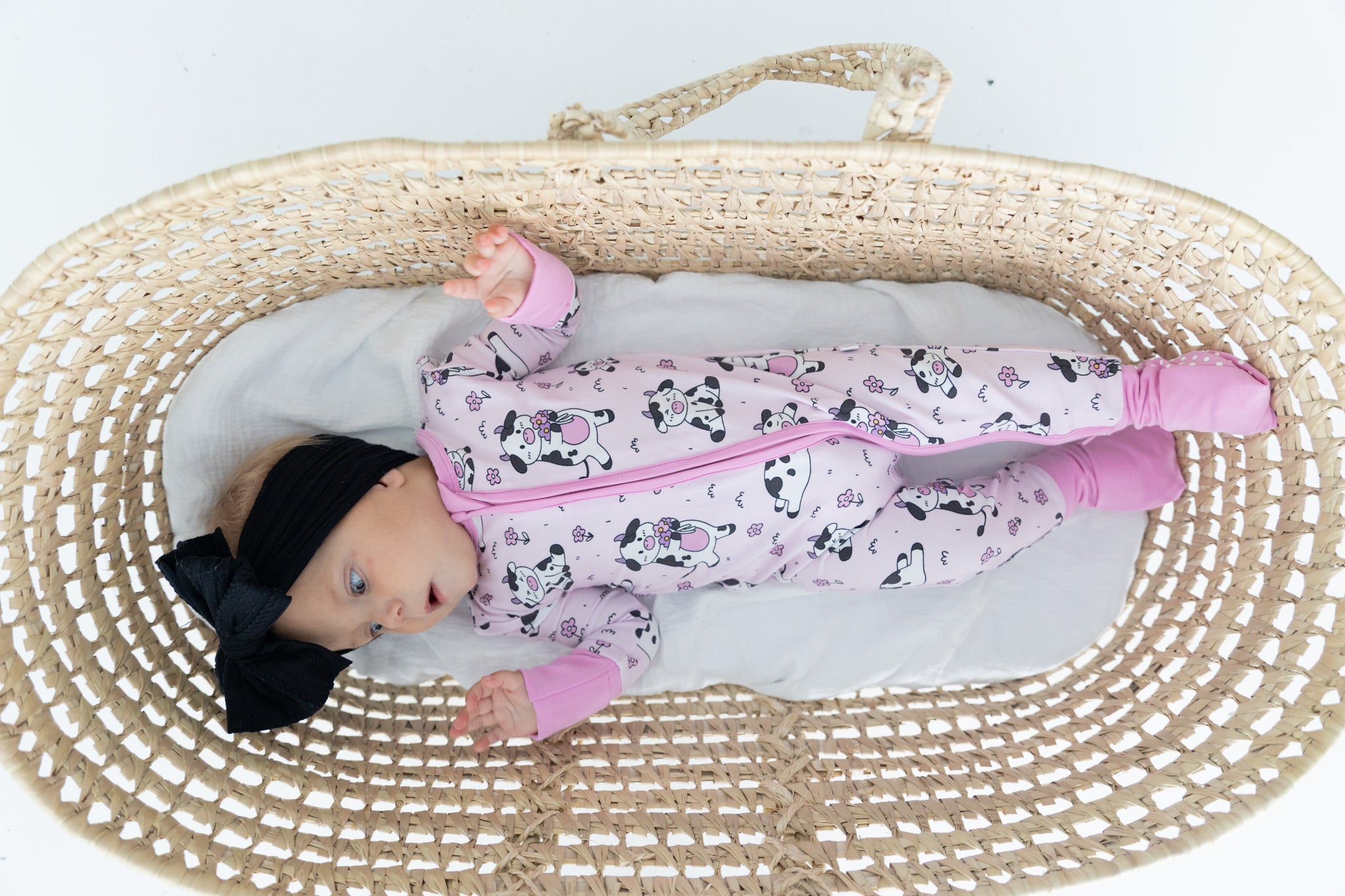 Flexi-Fit Zip PJ - Pink Pasture - Tencel Modal