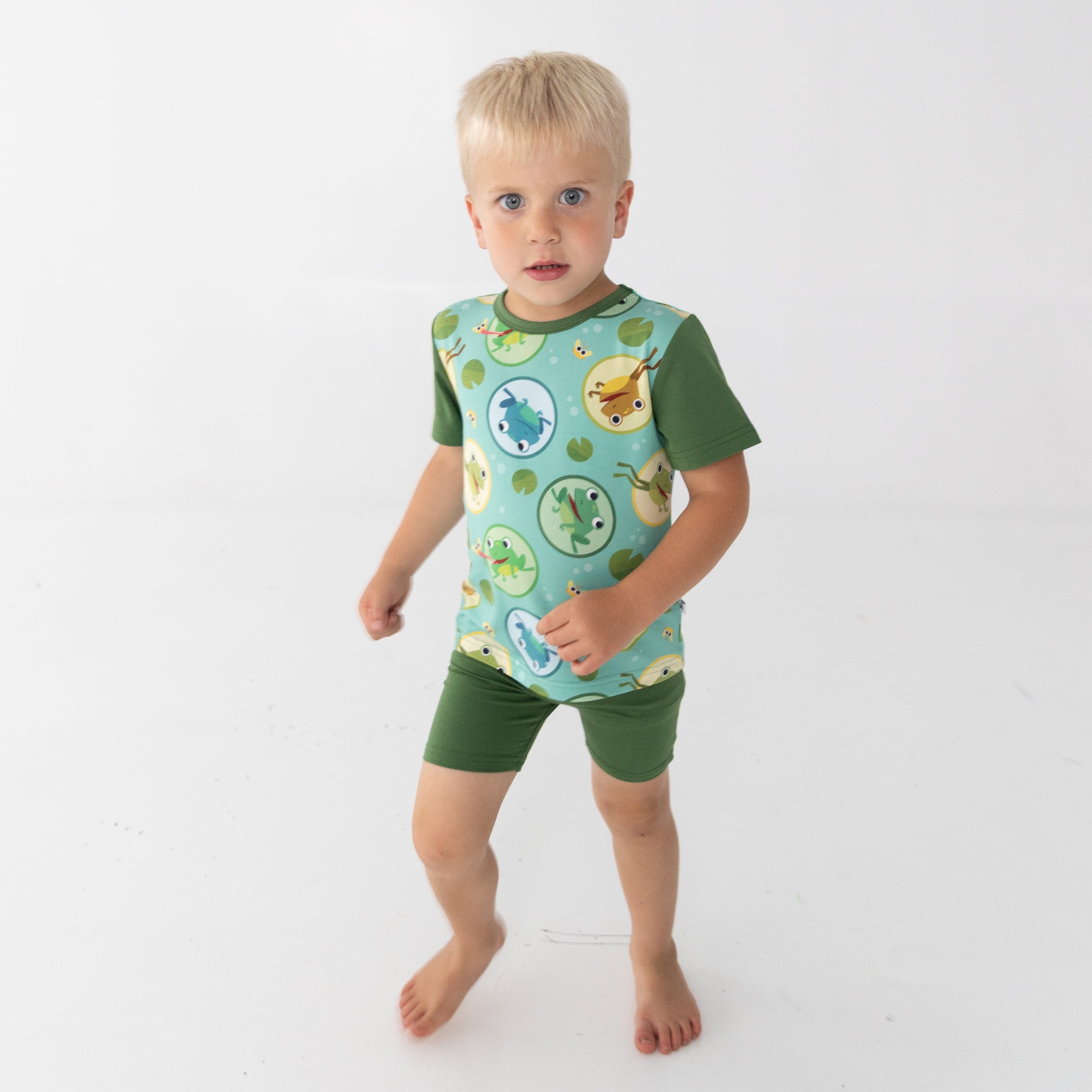 T-shirt and Biker Set - Super Simple™ 5 Little Speckled Frogs - Tencel™ Modal