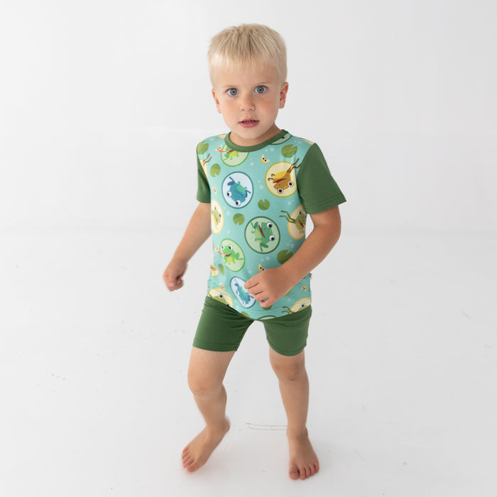 T-shirt and Biker Set - Super Simple™ 5 Little Speckled Frogs - Tencel™ Modal