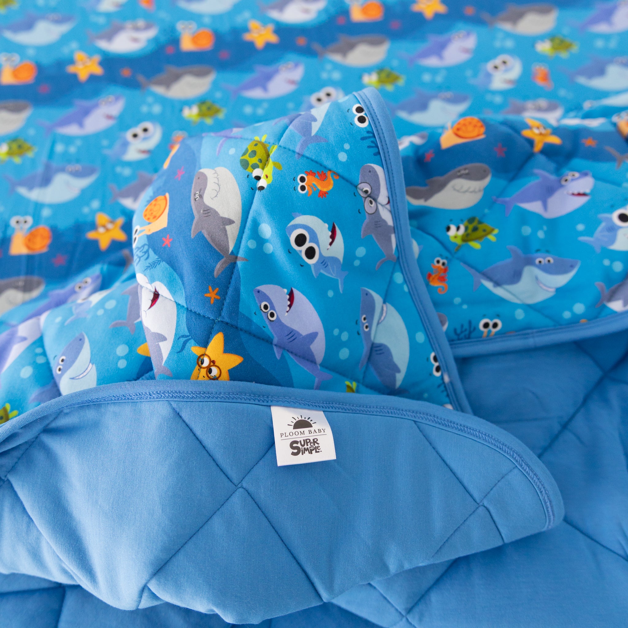 Couch Quilty - Super Simple™ Baby Shark - Tencel Modal