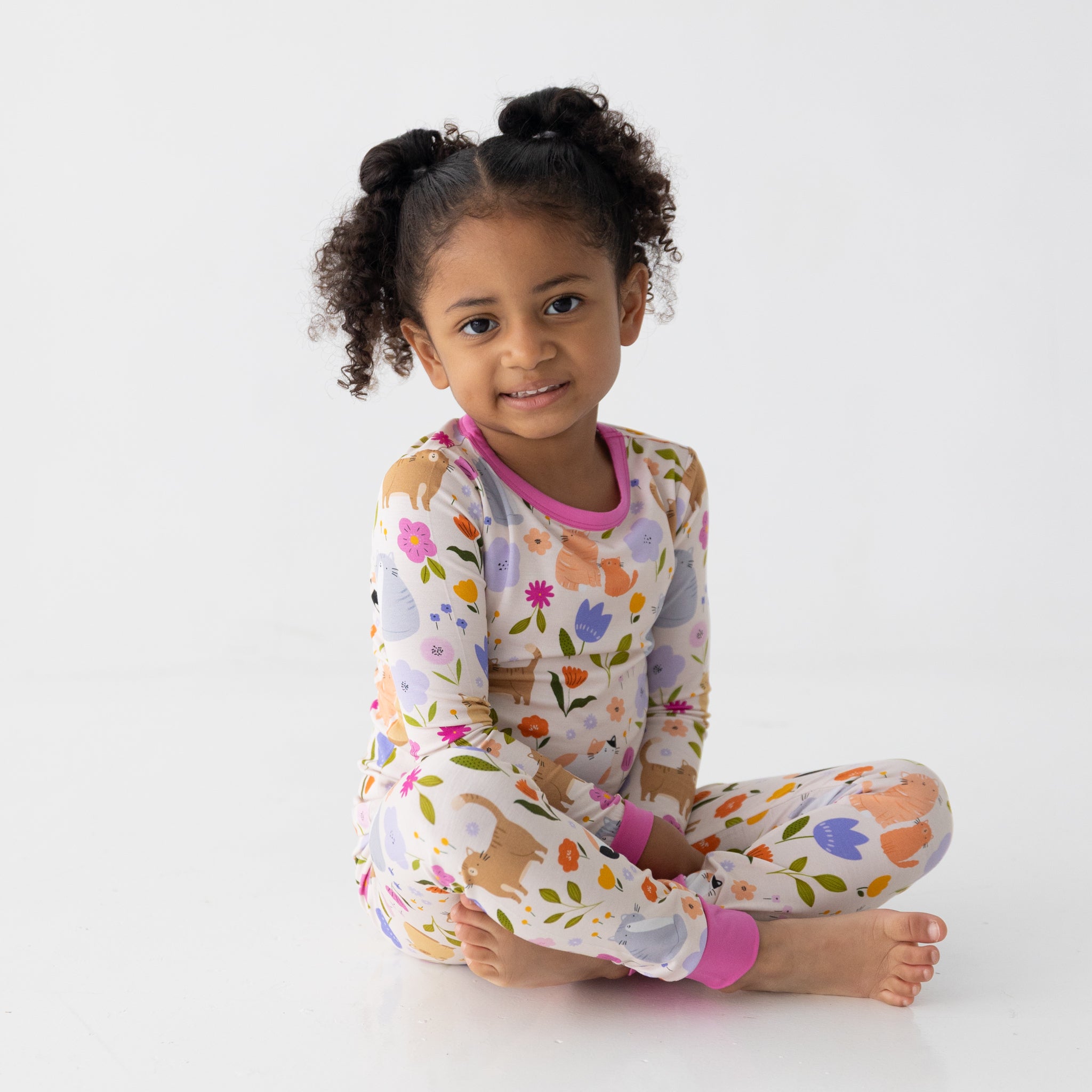 Classic Fit PJ Set - Pretty Kitty - Tencel Modal