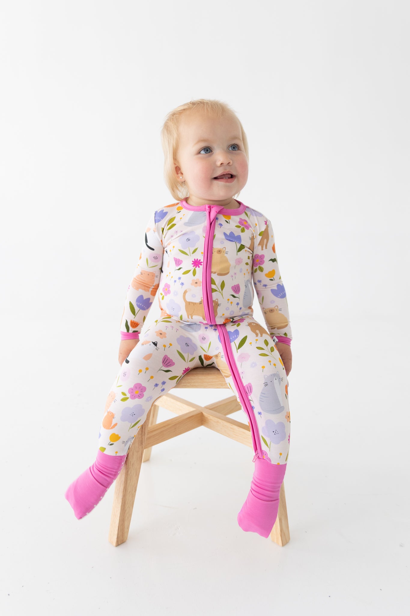 Flexi-Fit Zip PJ - Pretty Kitty - Tencel Modal