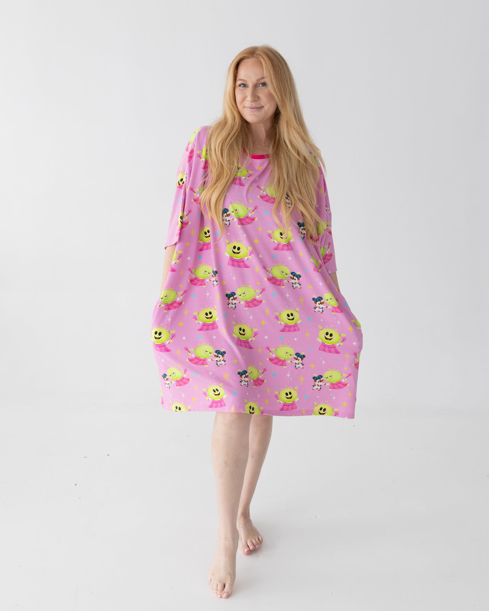 PREORDER- SHIPS DECEMBER - Adult Mega Sleep Tee - Nanalan' Wonderful Girl - Tencel Modal