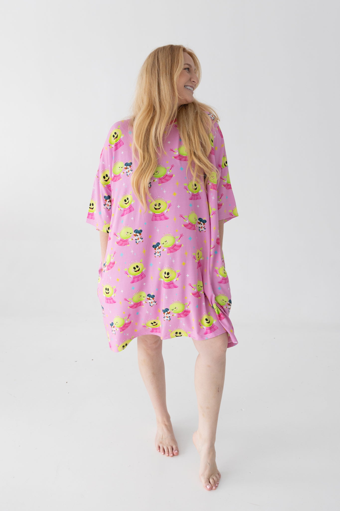 PREORDER- SHIPS DECEMBER - Adult Mega Sleep Tee - Nanalan' Wonderful Girl - Tencel Modal