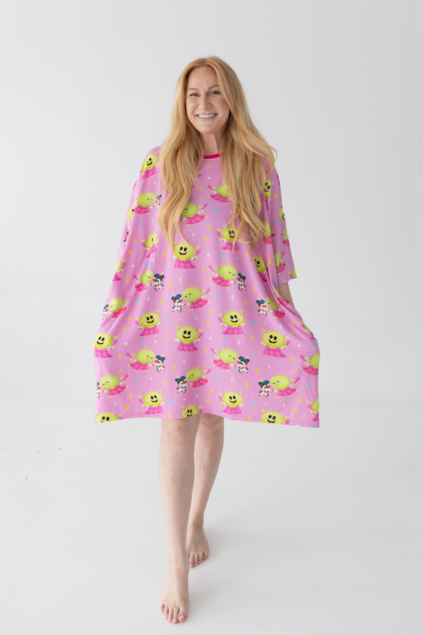 PREORDER- SHIPS DECEMBER - Adult Mega Sleep Tee - Nanalan' Wonderful Girl - Tencel Modal