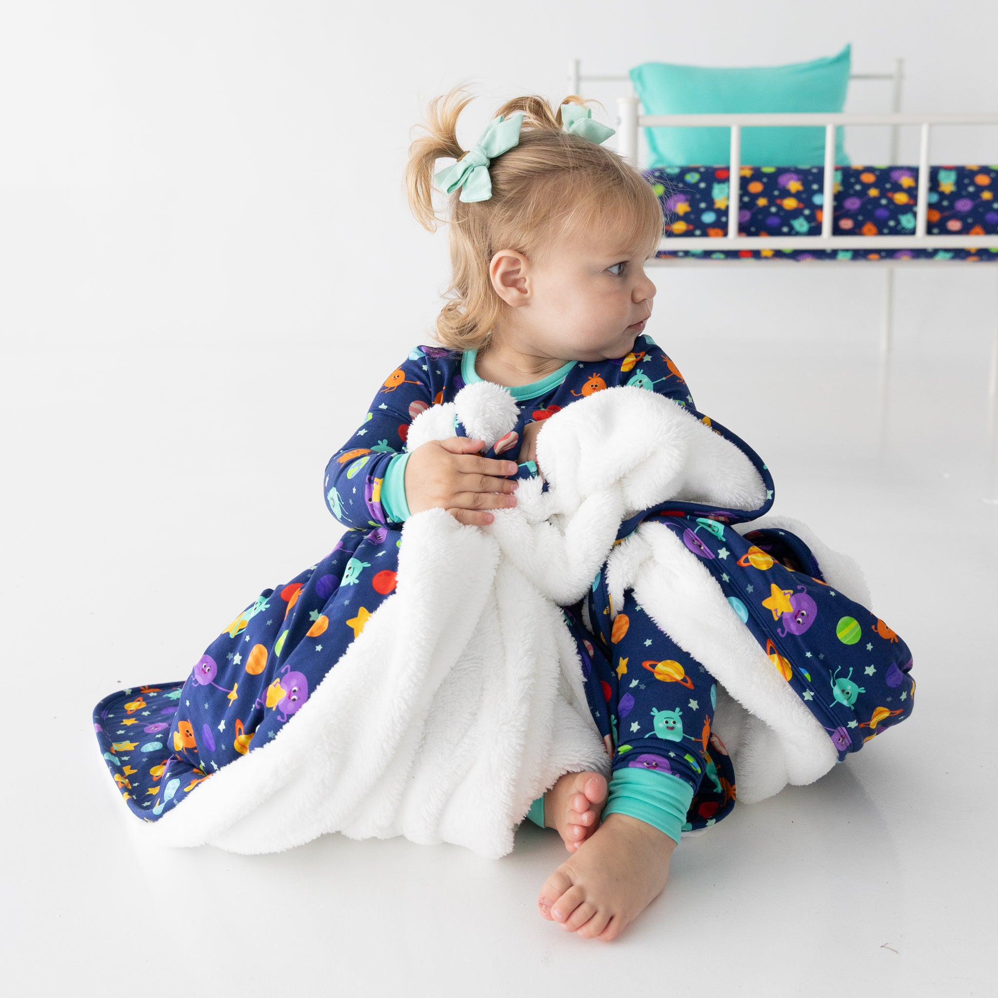 Couch Luxe Plushy - Super Simple™ Bumble Nums in Space - Tencel Modal