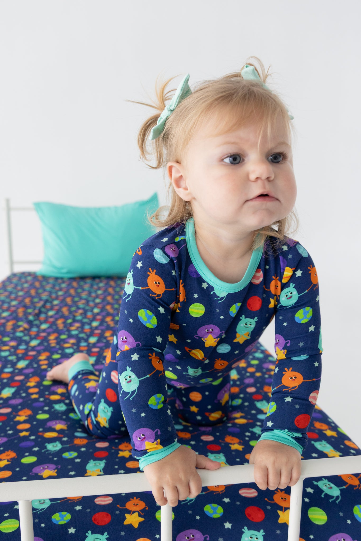 Classic Fit PJ Set - Super Simple™- The Bumble Nums in Space - Tencel™ Modal