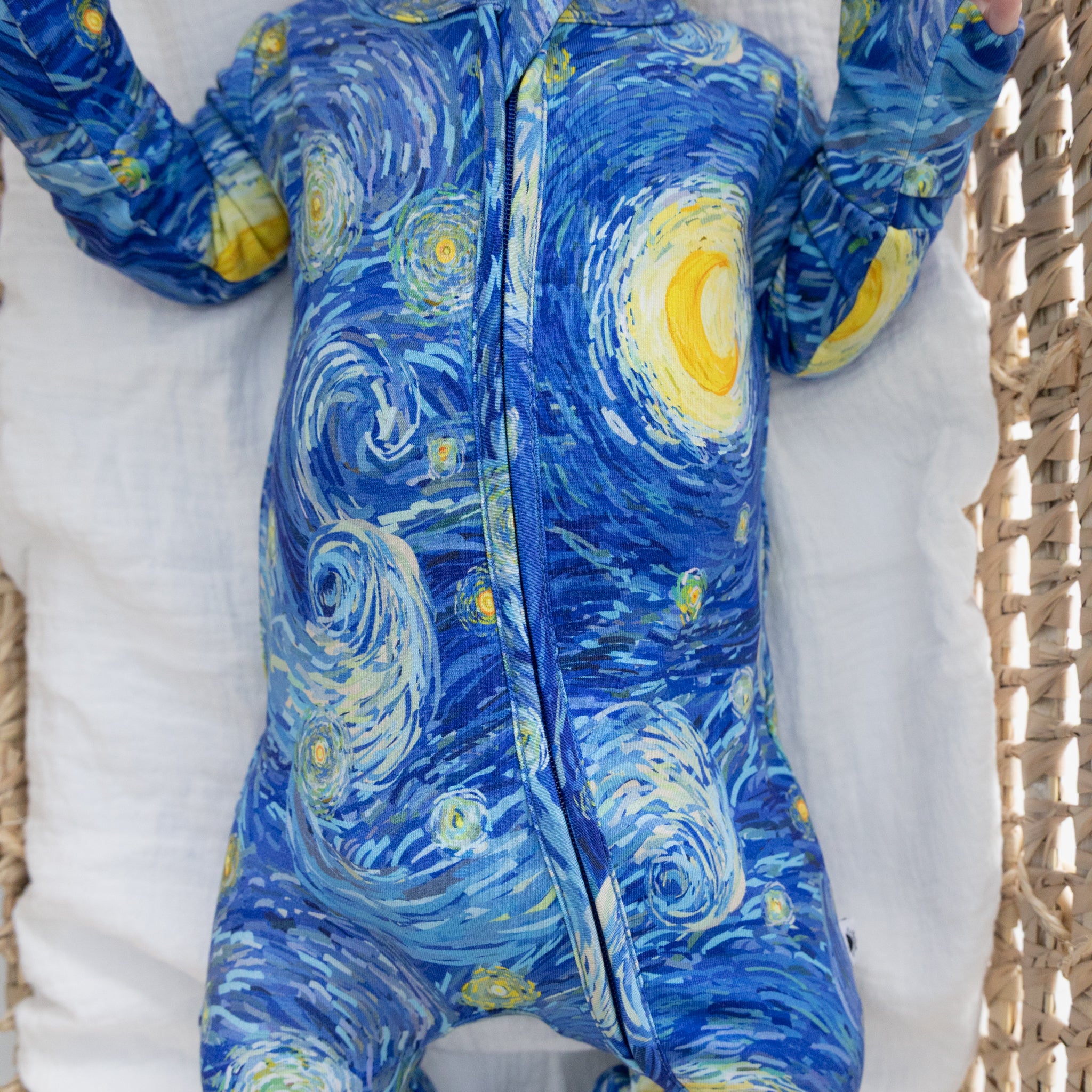 Flexi-Fit Zip PJ - Sleepy Starry Nights - Tencel Modal