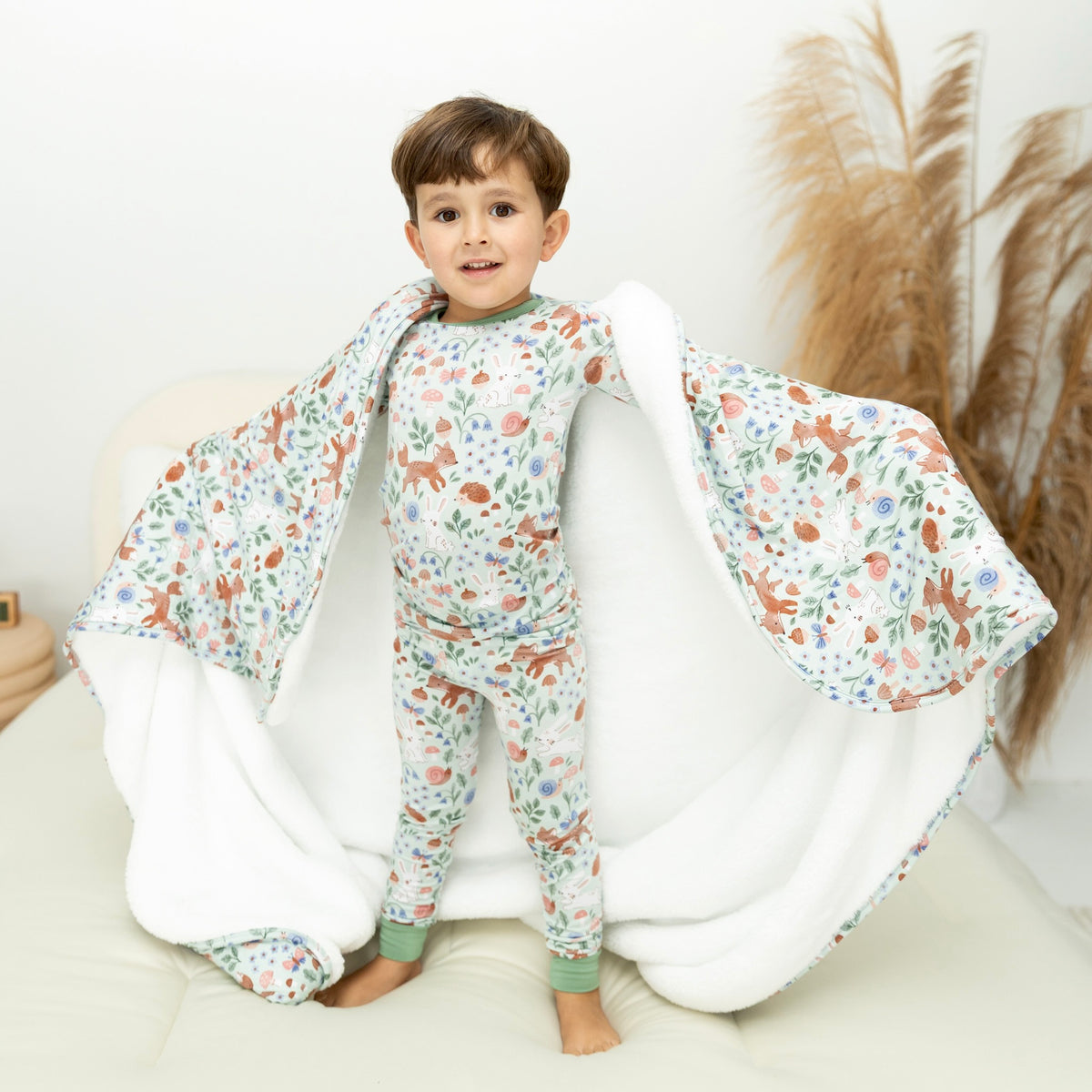 Couch Luxe Plush - Forest Friends - Tencel Modal