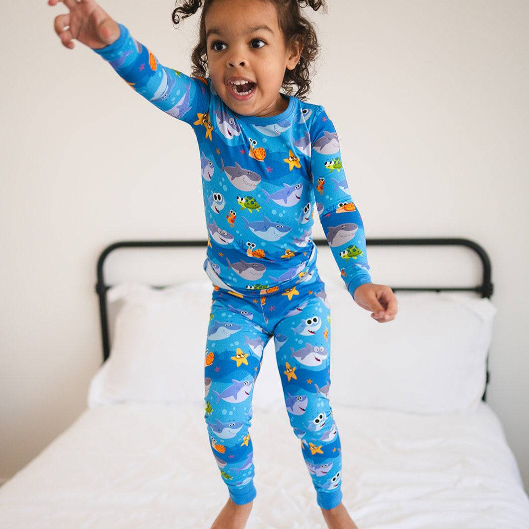 Classic Fit PJ Set - Super Simple™ Baby Shark - Tencel™ Modal lifestyle image