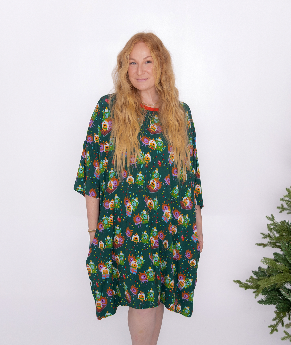 Adult Mega Sleep Tee - Super Simple Christmas - Tencel Modal