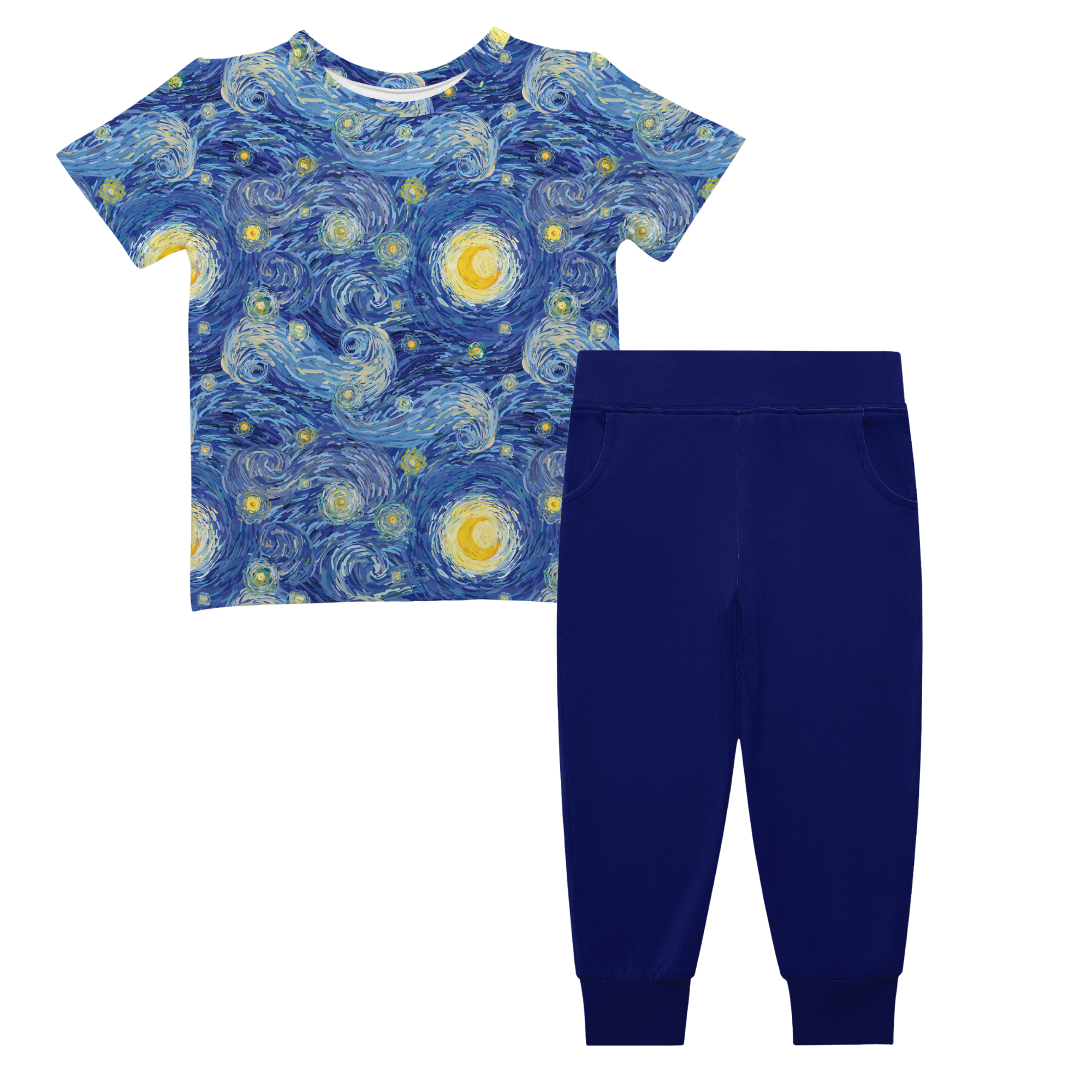PREORDER - SHIPS DECEMBER - T-shirt + Jogger Set - Happy Starry Day - Tencel Modal