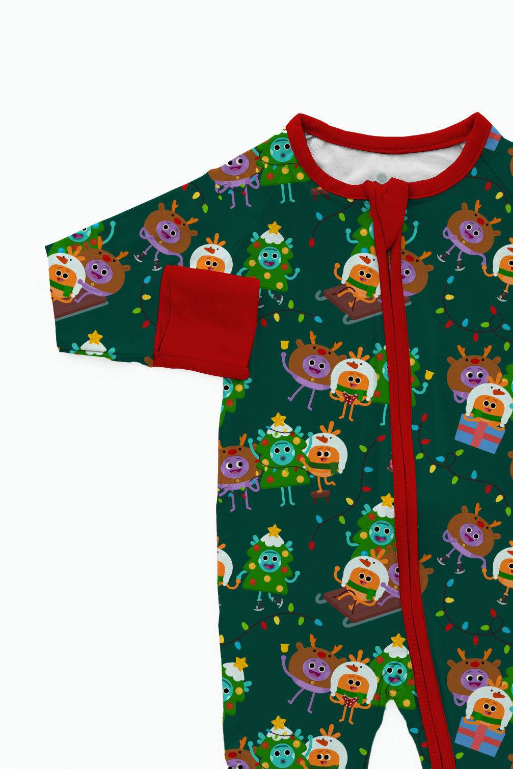 PREORDER - SHIPS OCTOBER - Flexi-Fit Zip PJ - Super Simple™ Christmas - Tencel Modal
