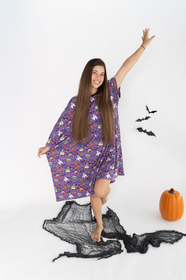 Adult Mega Sleep Tee - Super Simple™ Monster Party - Tencel Modal