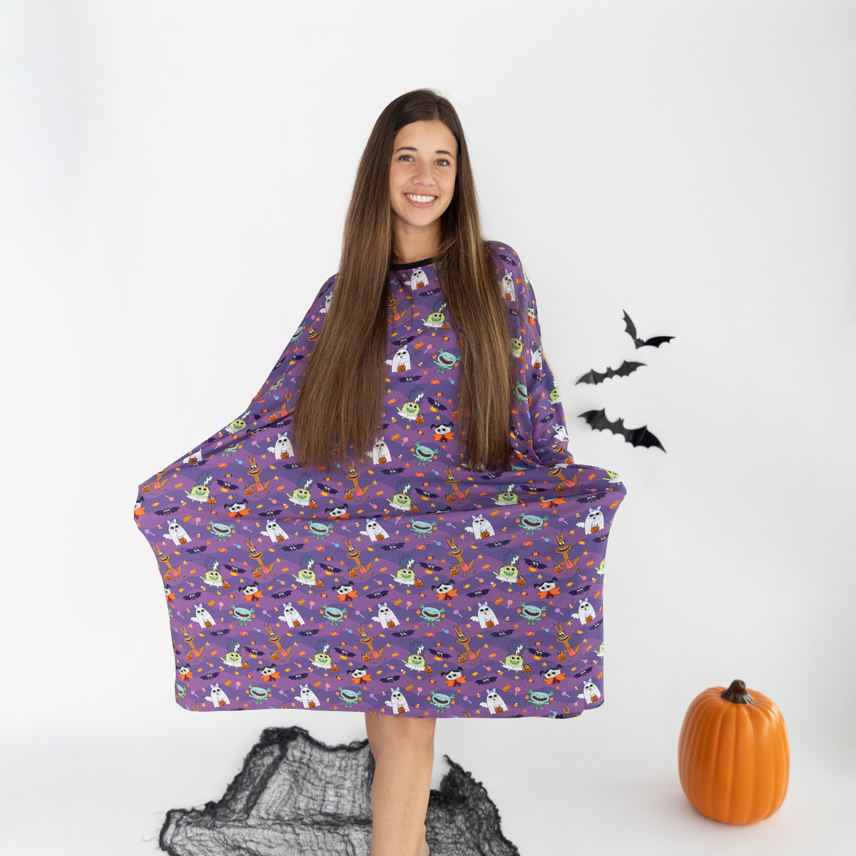 Adult Mega Sleep Tee - Super Simple™ Monster Party - Tencel Modal
