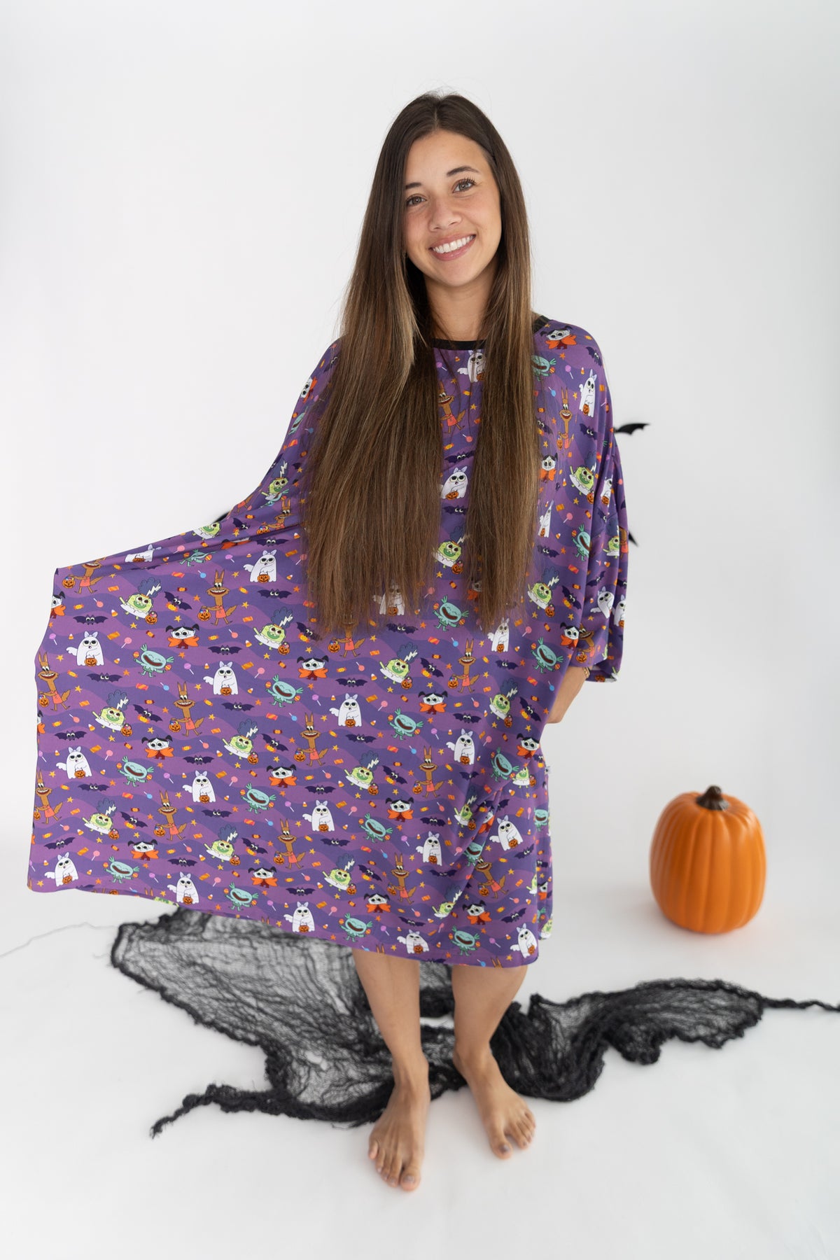 Adult Mega Sleep Tee - Super Simple™ Monster Party - Tencel Modal