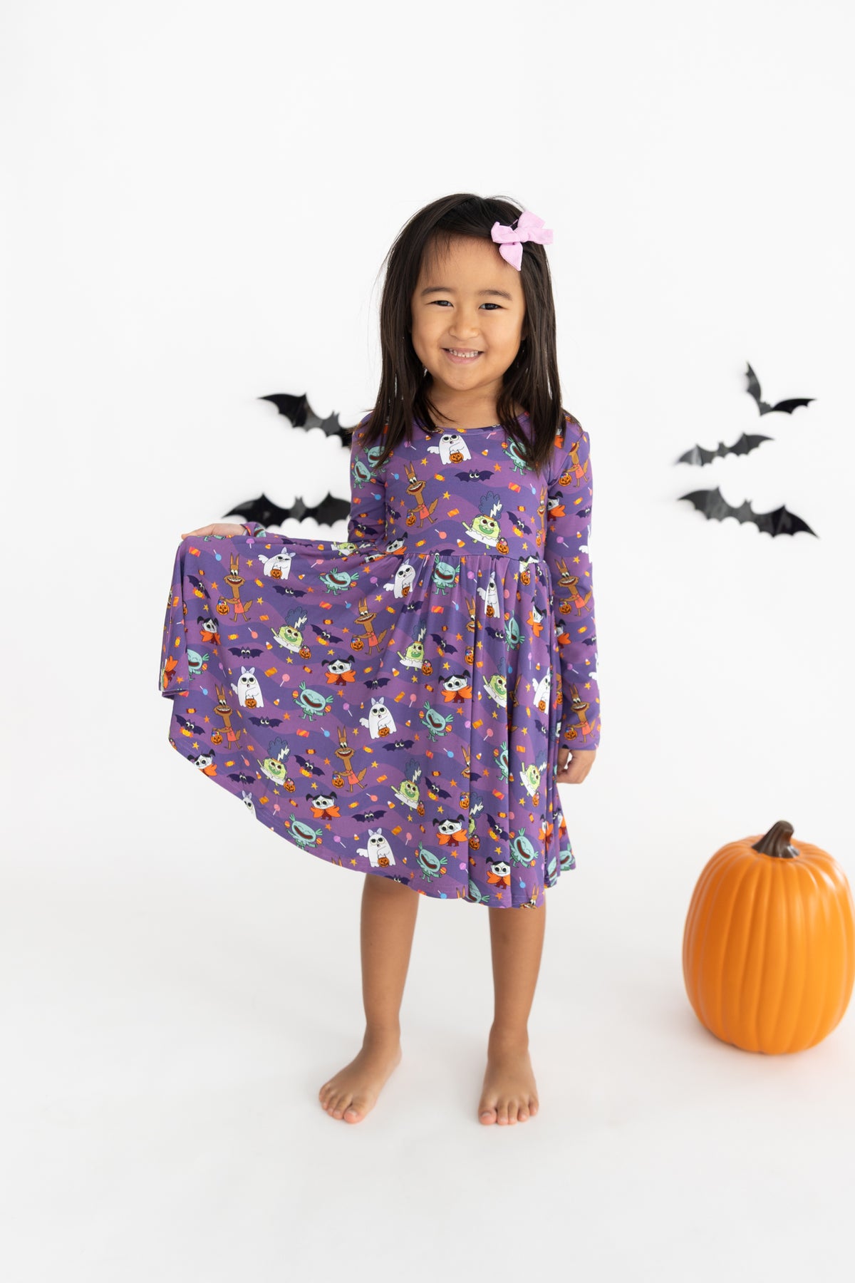 Long Sleeve Dress - Super Simple™ Monster Party - Tencel Modal
