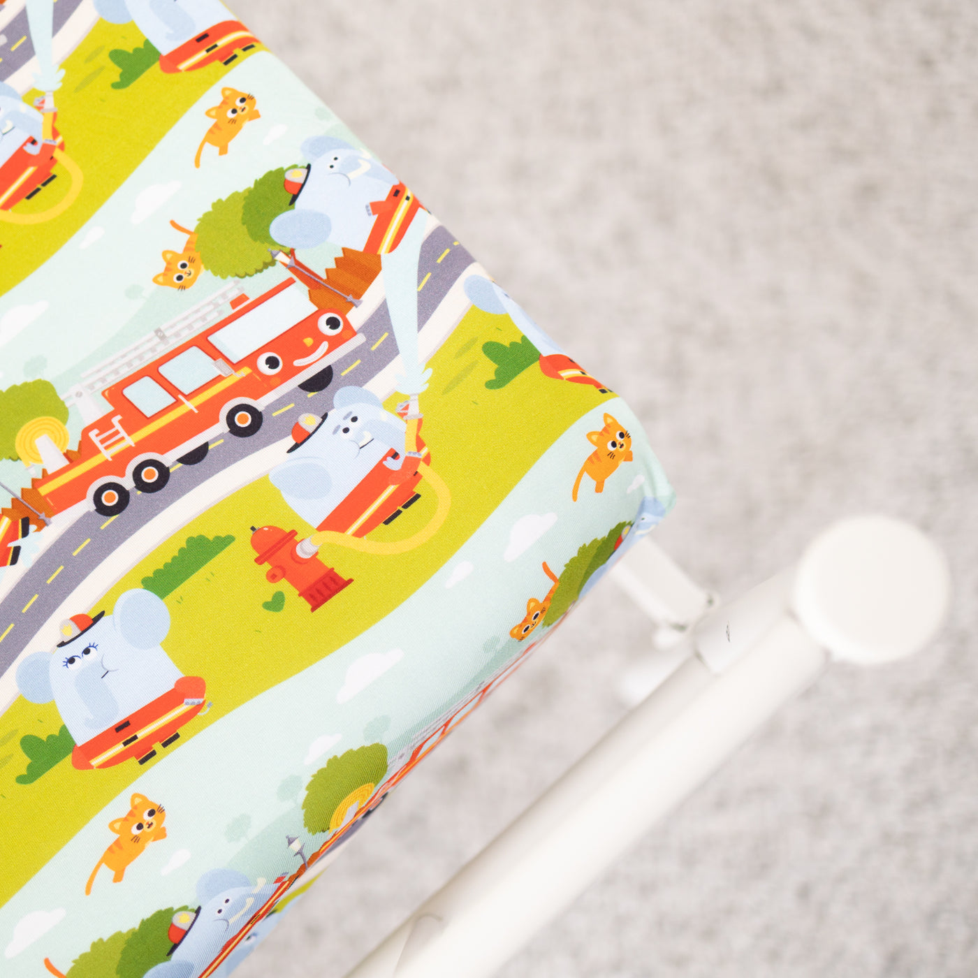 Fitted Twin Sheet & Pillow Case Set - Super Simple™  Here Comes the Firetruck - Tencel™ Modal lifestyle image