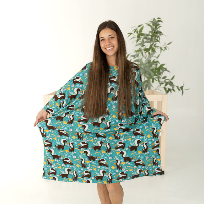 Adult Mega Sleep Tee - Stinky Skunk - Tencel Modal