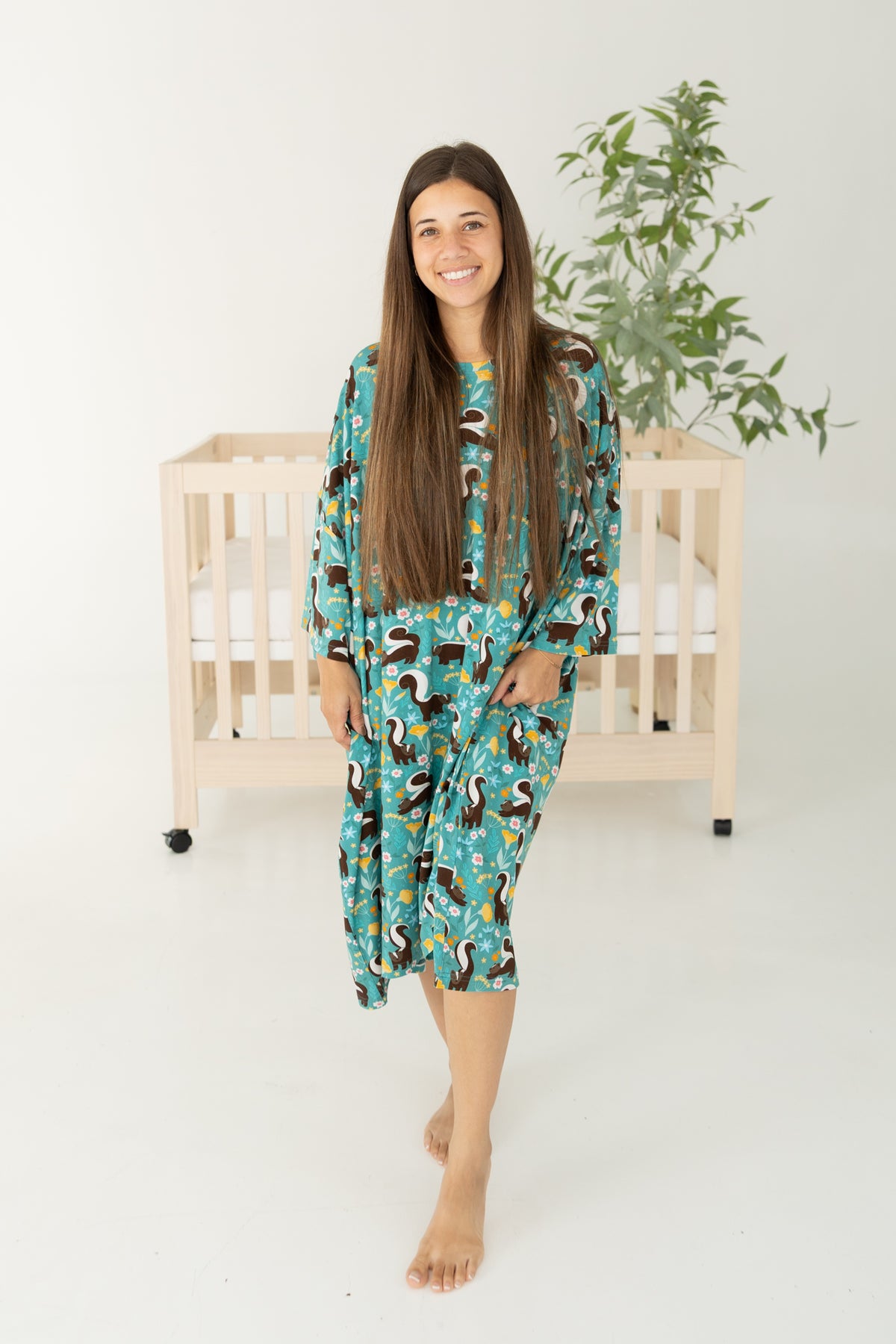 Adult Mega Sleep Tee - Stinky Skunk - Tencel Modal