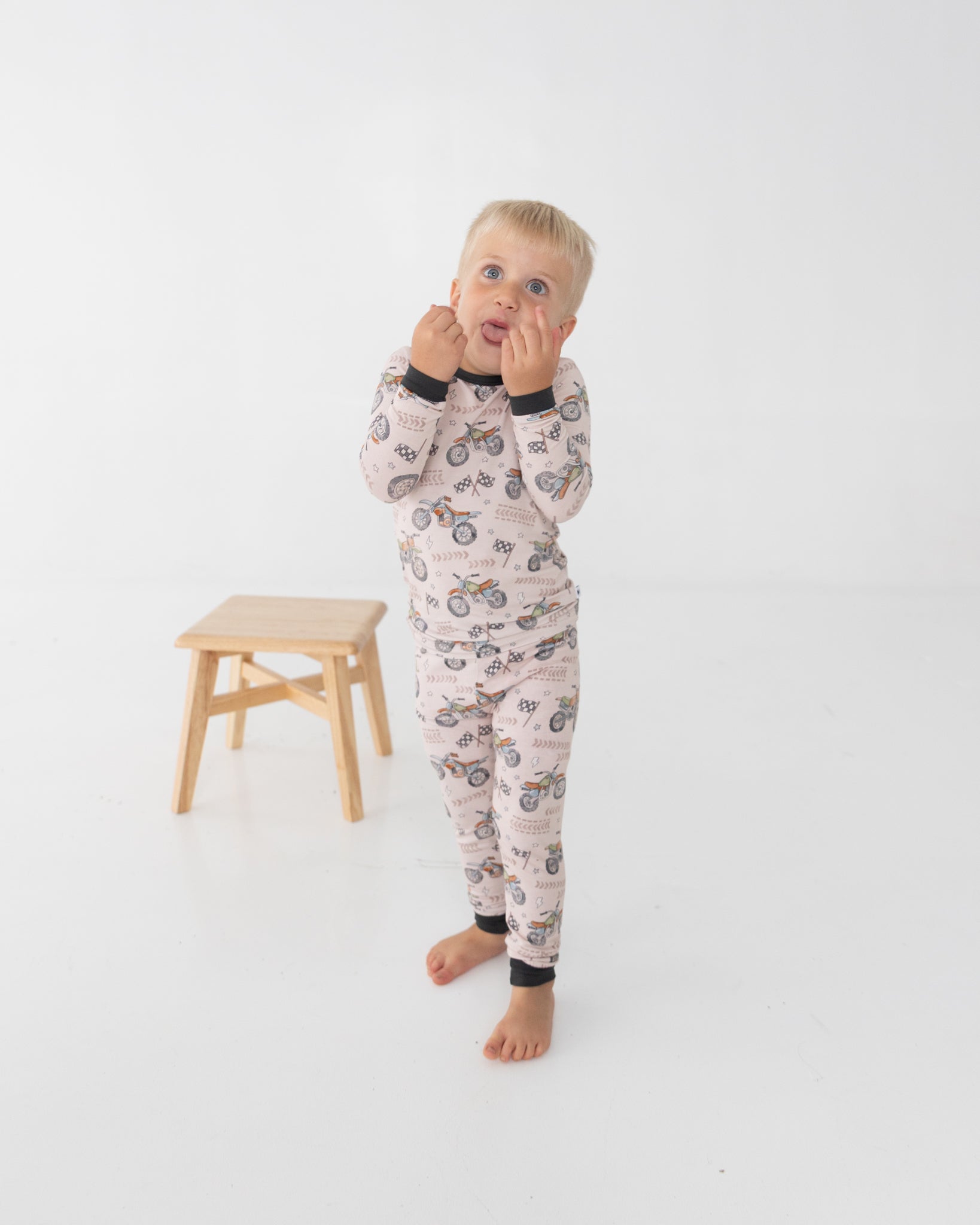 Classic Fit PJ Set - Dirt Bike - Tencel Modal