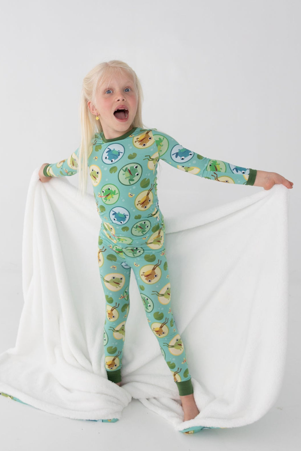 Classic PJ Set - Super Simple™ 5 Little Speckled Frogs - Tencel™ Modal