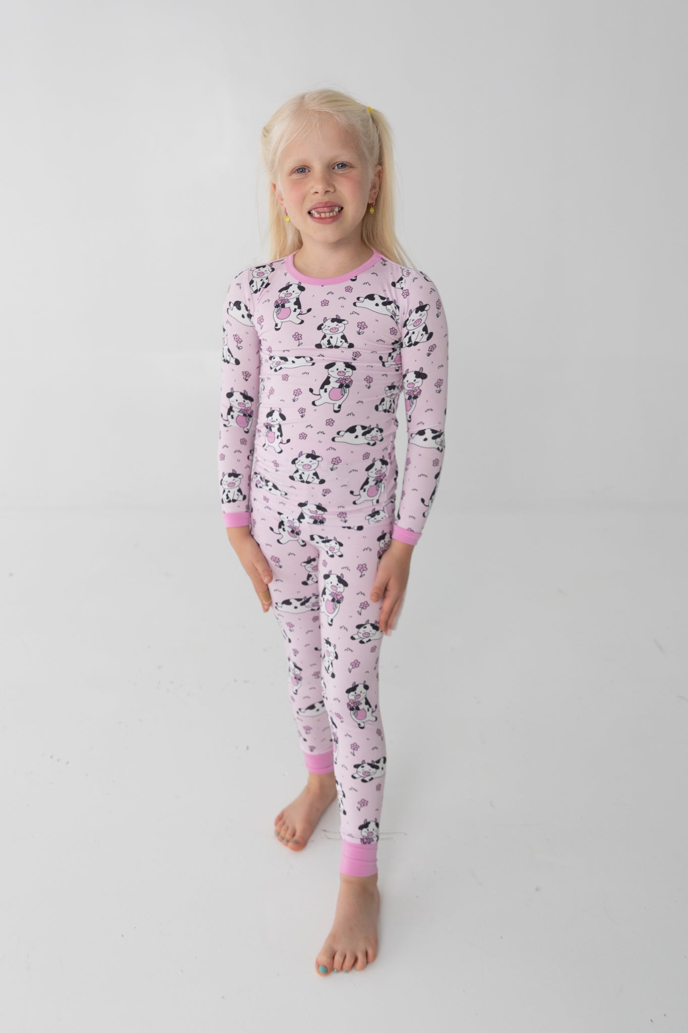 Classic Fit PJ Set - Pink Pasture - Tencel Modal