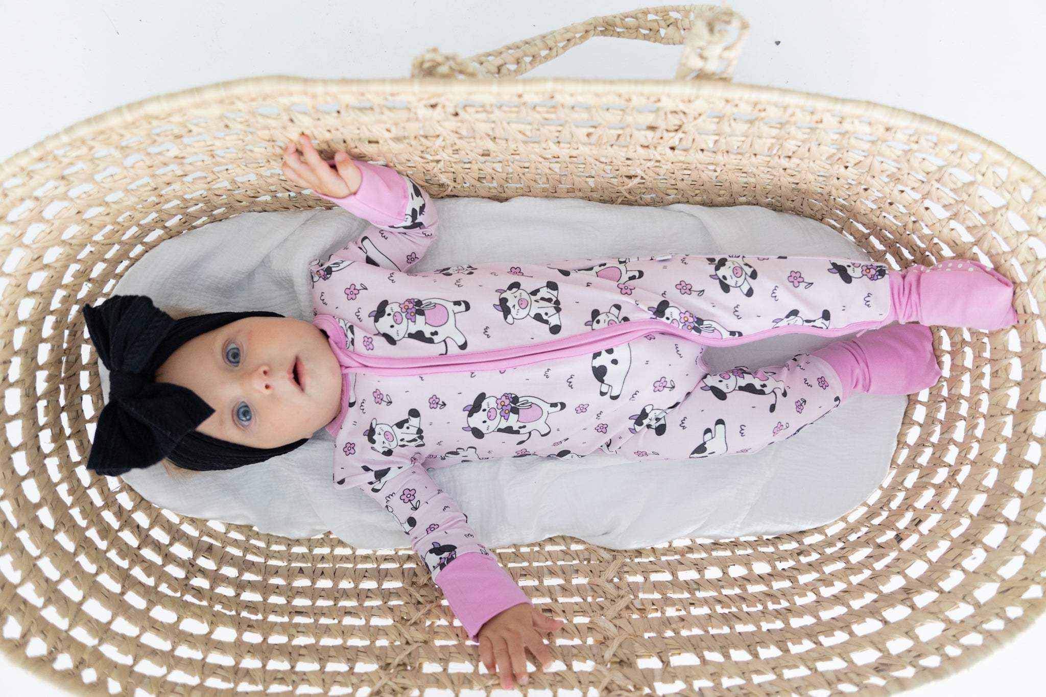 Flexi-Fit Zip PJ - Pink Pasture - Tencel Modal