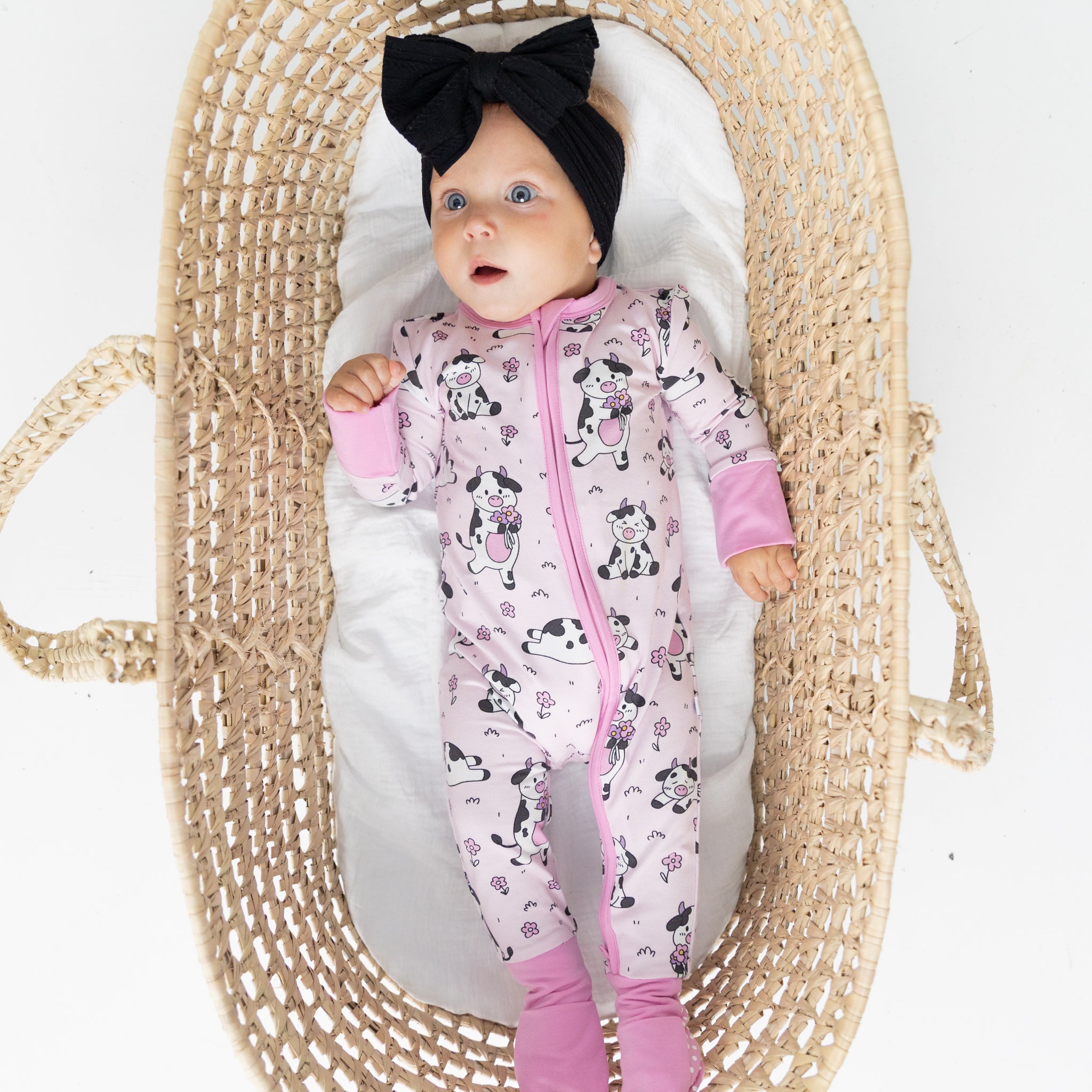 Flexi-Fit Zip PJ - Pink Pasture - Tencel Modal
