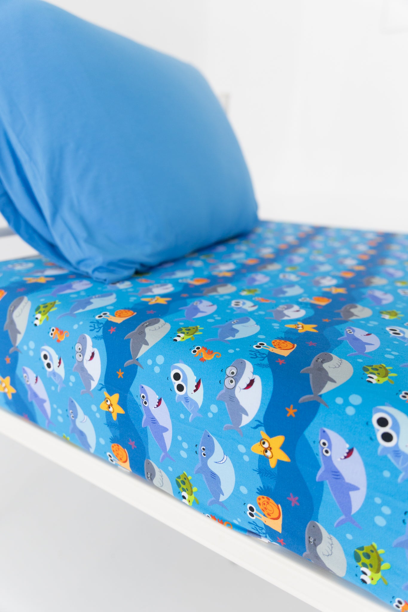 Twin Sheet with Pillow Case - Super Simple™ Baby Shark - Tencel Modal