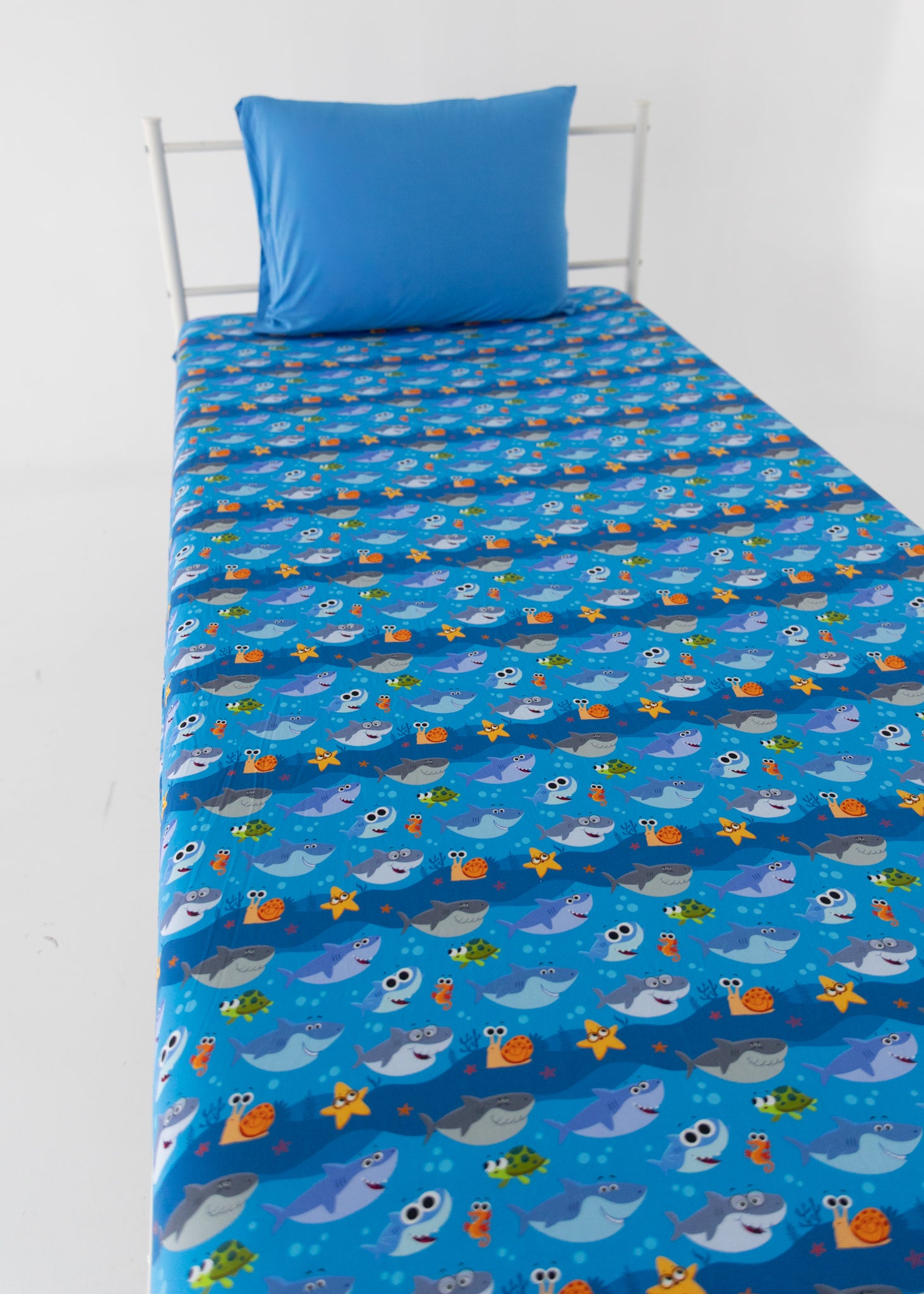 Twin Sheet with Pillow Case - Super Simple™ Baby Shark - Tencel Modal