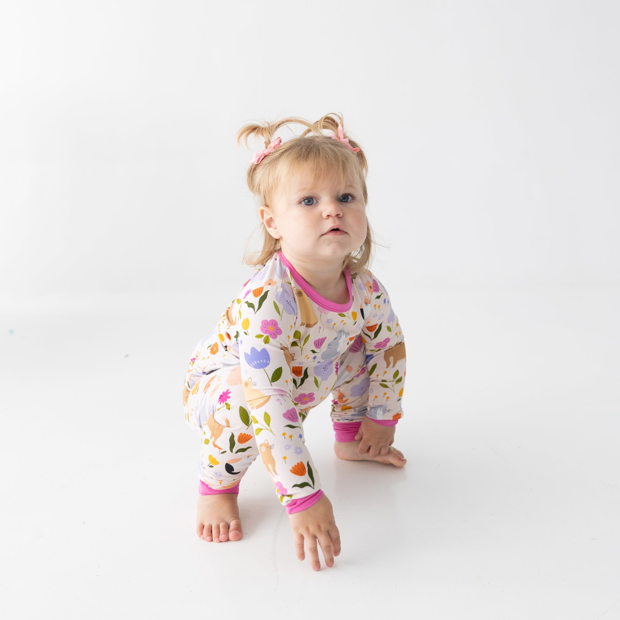 Classic Fit PJ Set - Pretty Kitty - Tencel Modal