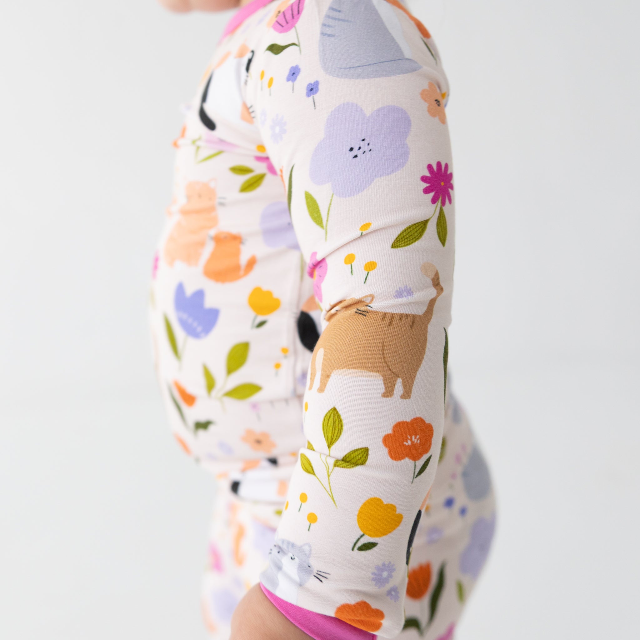 Classic Fit PJ Set - Pretty Kitty - Tencel Modal