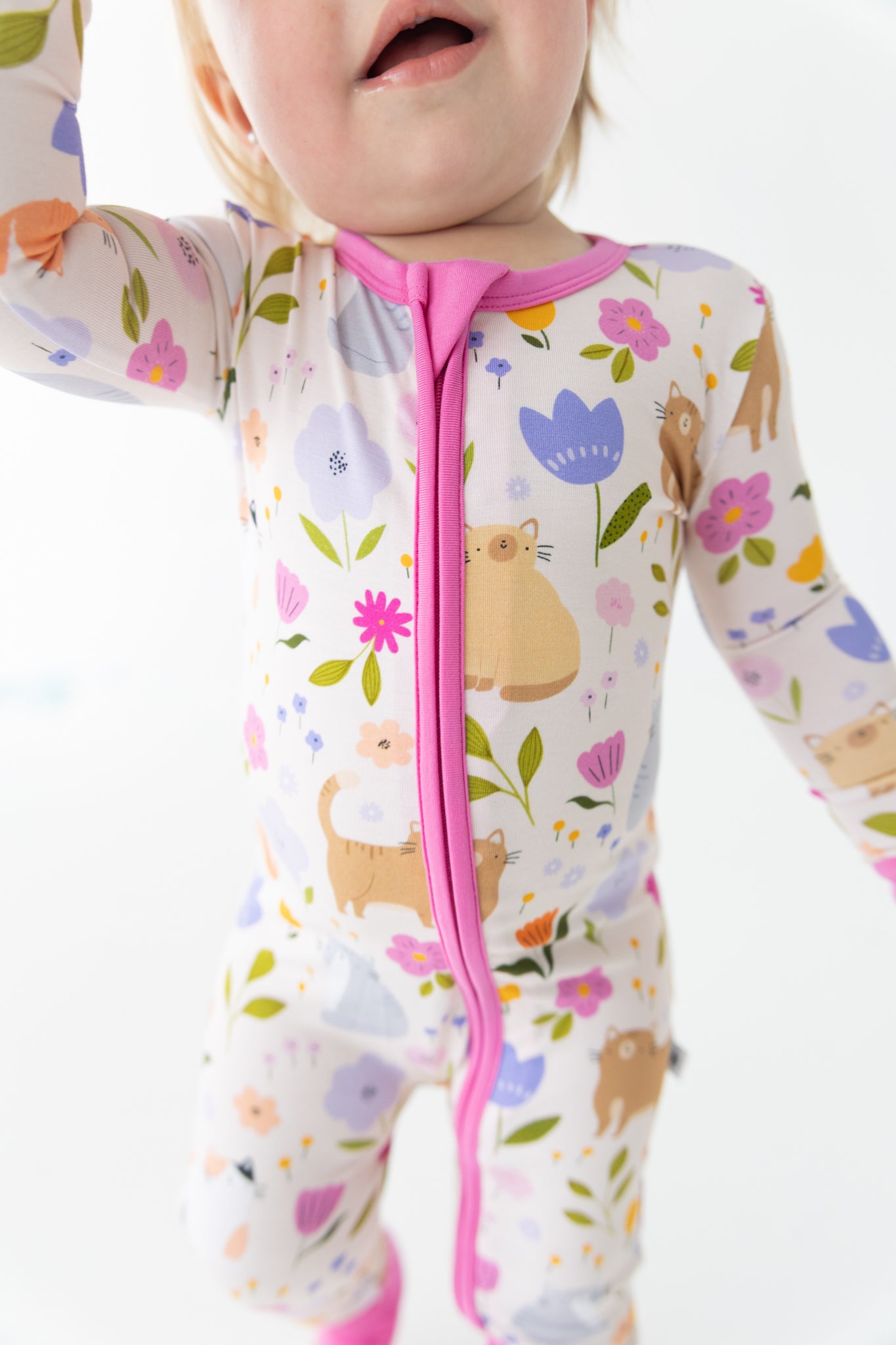 Flexi-Fit Zip PJ - Pretty Kitty - Tencel Modal