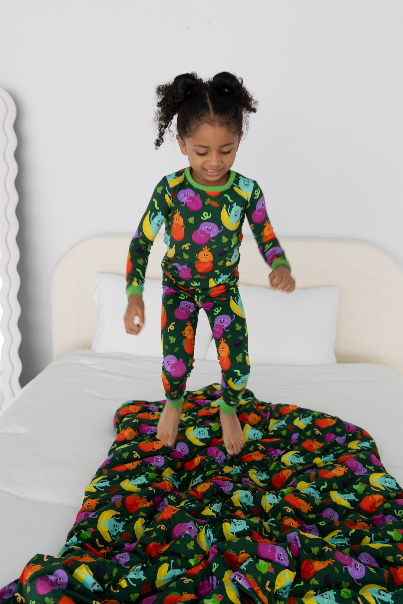 PRESALE - Classic Fit PJ Set - Super Simple™ Bumble Nums Veggie Party - Tencel Modal