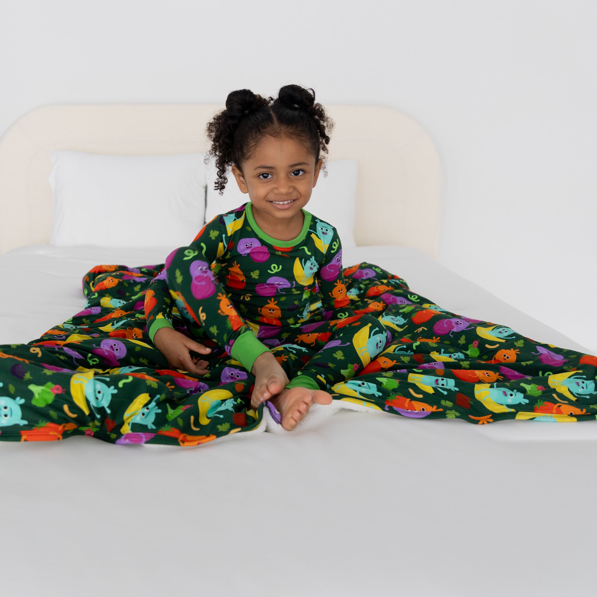 PRESALE- Couch Luxe Plushy - Super Simple™ Bumble Nums Veggie Party - Tencel Modal