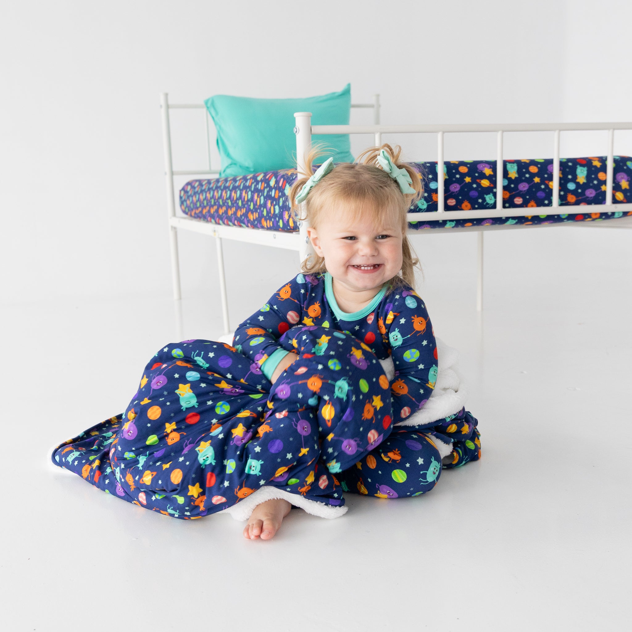 Classic Fit PJ Set - Super Simple™- The Bumble Nums in Space - Tencel™ Modal