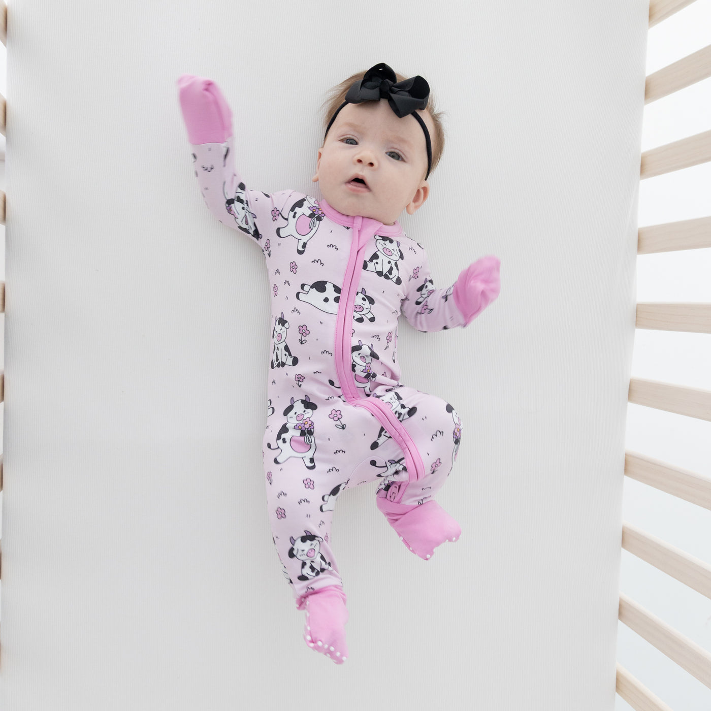 Flexi-Fit Zip PJ - Pink Pasture - Tencel Modal lifestyle image