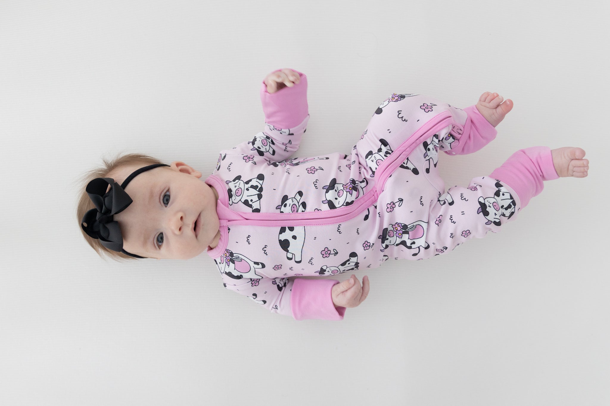 Flexi-Fit Zip PJ - Pink Pasture - Tencel Modal